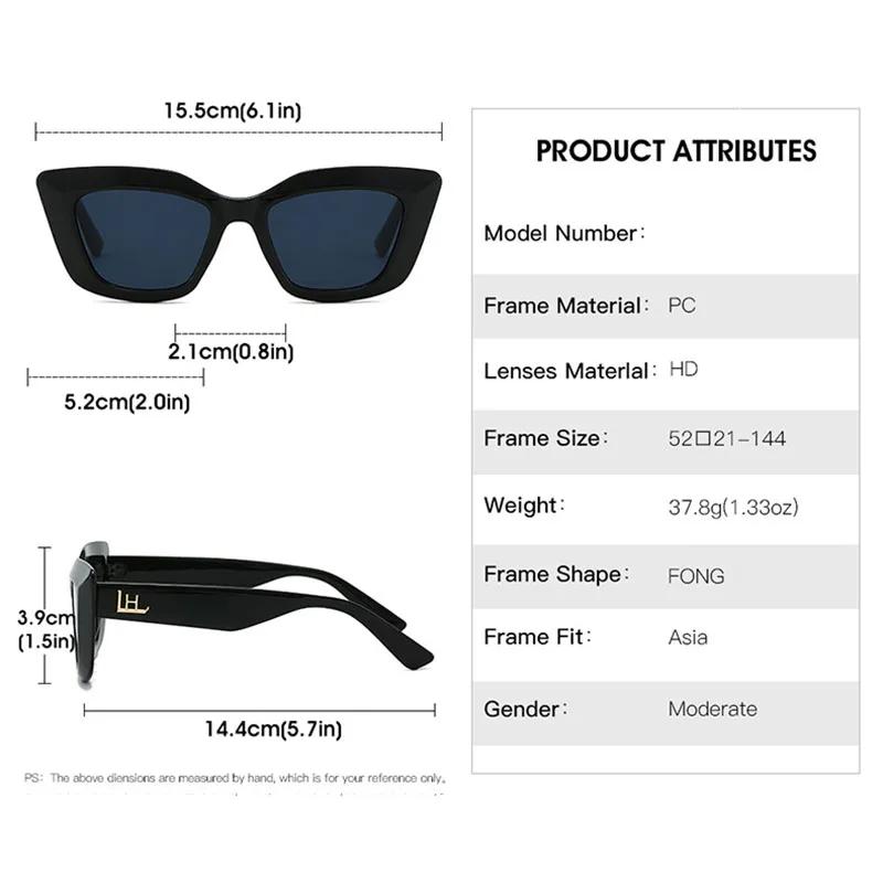 Sexy Ladies Big Frame Cat Eye Sunglasses Women For Female Luxury Brand Designer Vintage Sunglasses Popular Eyeglasses Uv400