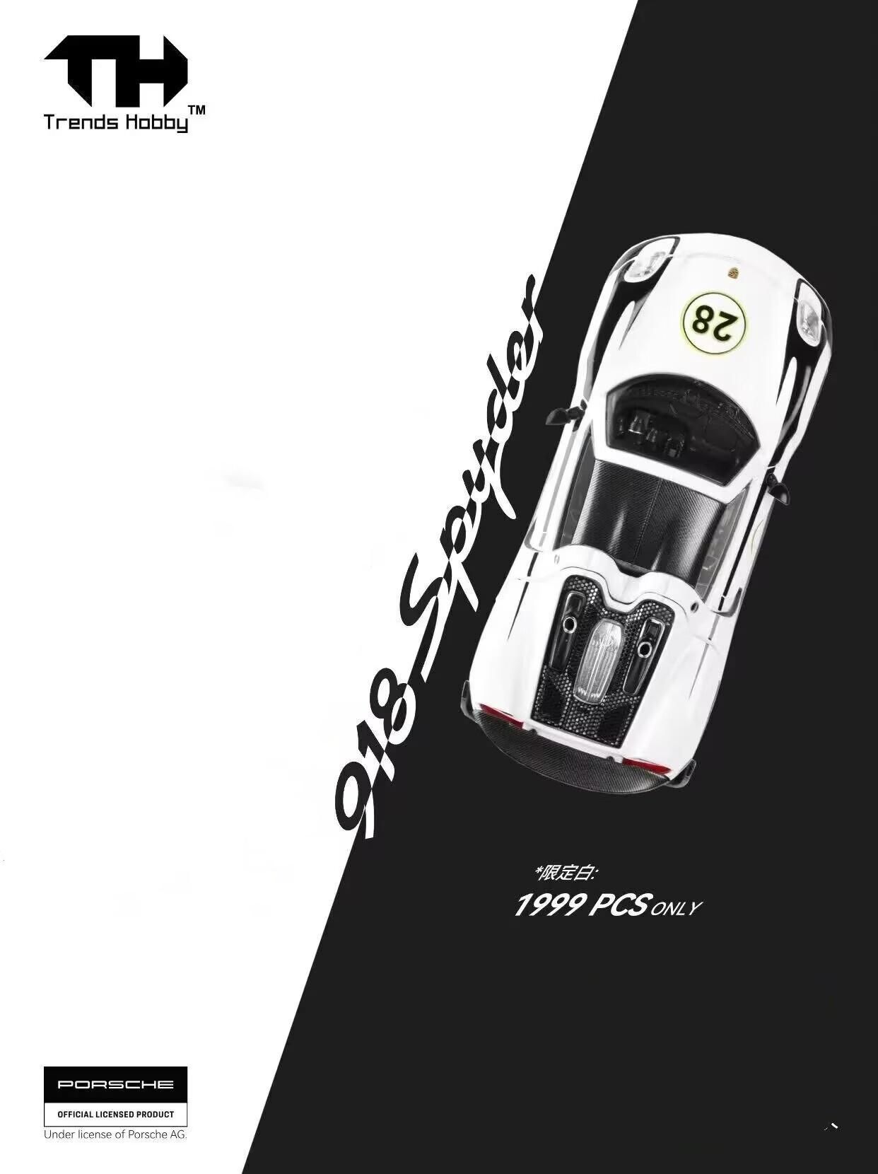 

Trends Hobby 1:64 Porsche 911 GT3 R Bathurst 12 Hours Porsche 918spyder 2026 Exhibition Limited Alloy Car Model
