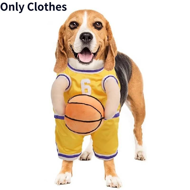 Costume Basketball Dog With Ball Pet Clothing Decoration Fashion Gift Clothes