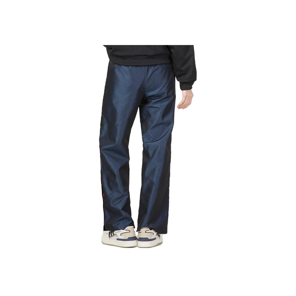 Adidas Loose Textured Snap Button Track Pants Women Bottoms Navy-Blue IB7670