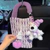 Cute Car Hanging Tissue  Bag Love pattern Vehicle Trash Bin  Car Interior Accessories
