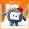 Tofu Plush Stinky Keychain Cartoon Doll Pendant Bag Decoration Toy Gifts Cute