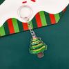 Acrylic Christmas Tree Keychain Charm Student Bag Handbag Decoration Christmas Key Chain Hanging Pendant Xmas New Years Gift 2D