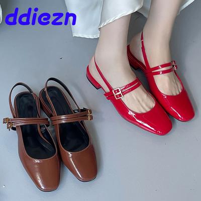 Mode Neuer Modedesigner Flache Damen Sandalen Schuhe Weibliche Slingbacks Schuhe Runde Zehenpartie Damen Flats Mit Schuhen Sandalen