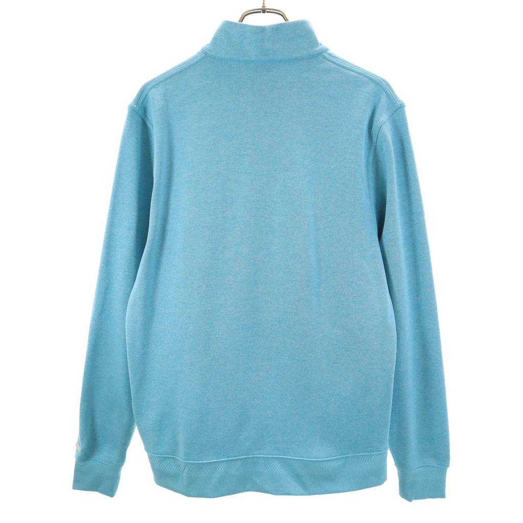 NIKE golf Long sleeve Player Half Zip Wear L light blue DRI-FIT Men's Used