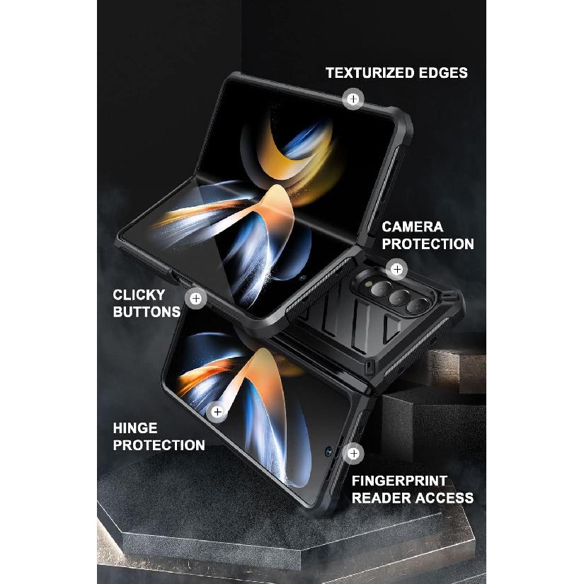 SUPCASE Case for Samsung Galaxy Z Fold 4 5G (2022), Bumper Case Robust Mobile Phone Case Premium Protective Case [Unicorn Beetle] with Integrated