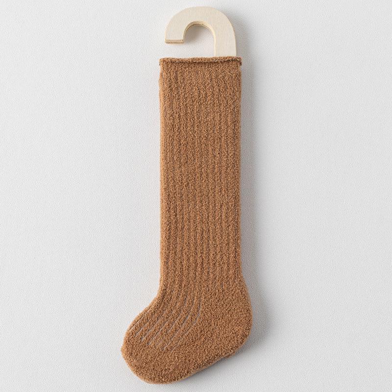 Thickened Velvet Fleece Baby Knee-High Socks for All Seasons