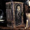Leather Journal Gothic Notebook The Raven Grimoire Print - Vintage Handamde Journal Book of Shadows Witchcrafts Journal Gifts for Men