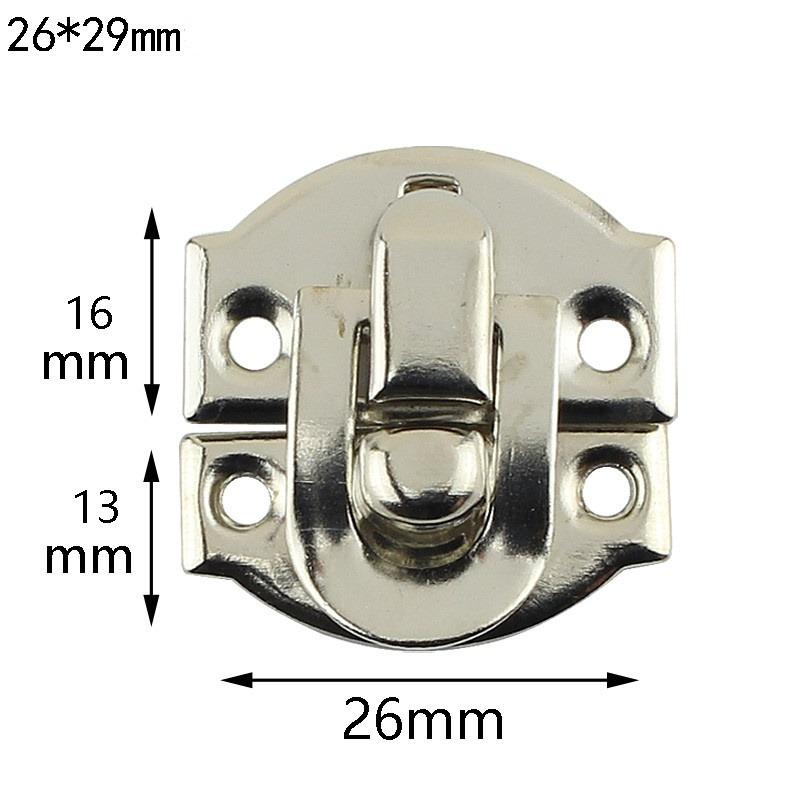 10Pcs Antique Hasps Iron Lock Catch Latches for Jewelry Box Buckle Suitcase Buckle Clip Clasp Wood Wine Box Latch