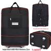158L Aviation Large Capacity Rolling Travel Bag - Foldable Wheeled Luggage Storage, Oxford Cloth