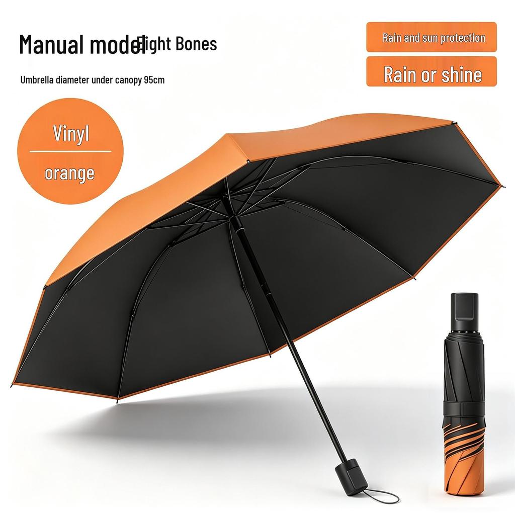 Buckle Automatic Enlarged Sunshade Umbrella - Dual Use for Sun and Rain