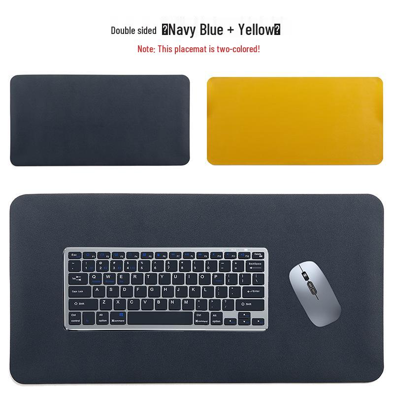 Large Double-Sided Leather Gaming Mouse Pad - High Precision, Smooth, Comfortable, Pure Color