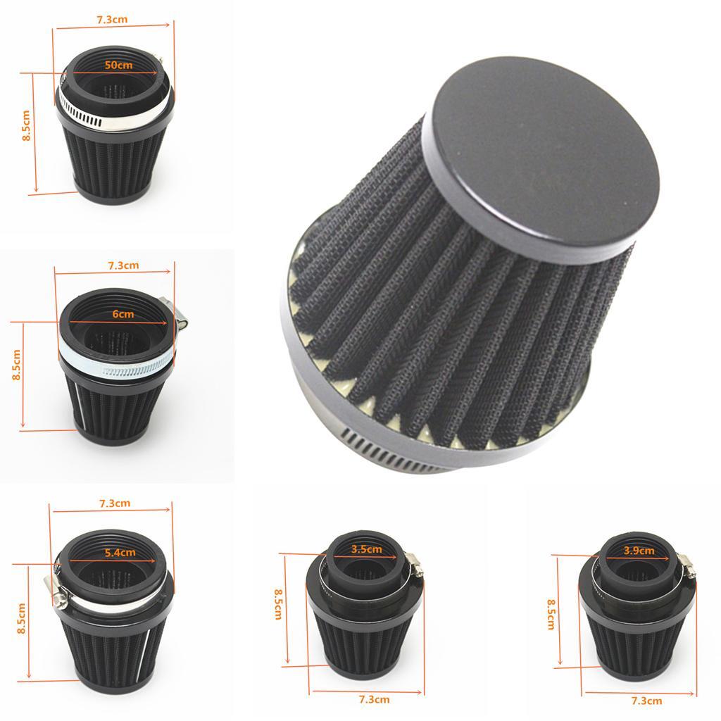 Czarny 50mm Filtr wlotu powietrza do czyszczenia uniwersalny motocykl Dirt Bike ATV