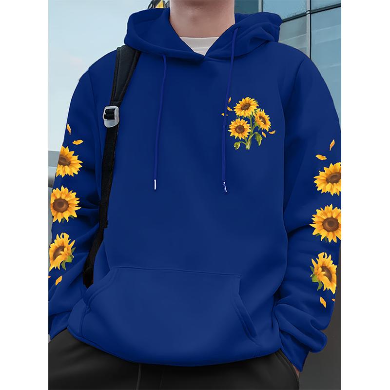 Sunflower Floral Print Men Woman Casual Fashion Hoodies Sweatshirts Harajuku Pullovers Tracksuit Unisex Clothing