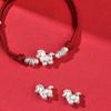 2026 Zodiac Year Red String Bracelet with Horse Bit Charm - Women's Auspicious Gift Accessories