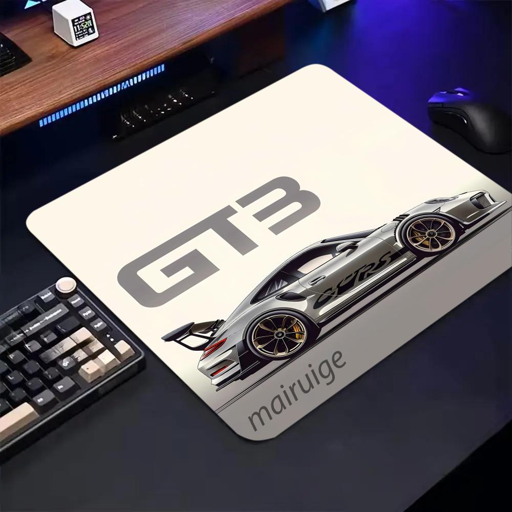 Animation Sports Car Design Mouse Pad Large Computer Office Gaming Table Rubber Anti-slip Mouse Pad Small Decorative Table Pad