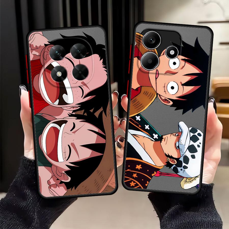 One Piece Anime Luffy Funda Back Phone Cover Case for Xiaomi Redmi Note 14 13 Pro Plus 9S A4 13C 12 10 14C 11