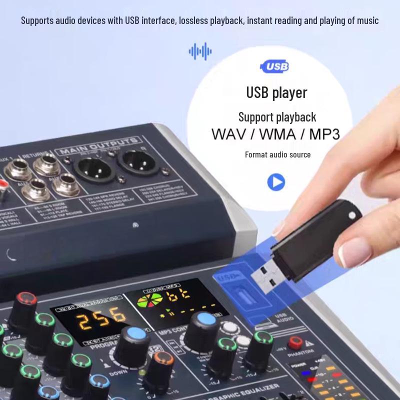 Desert Spring 8-Channel Professional Audio Mixer