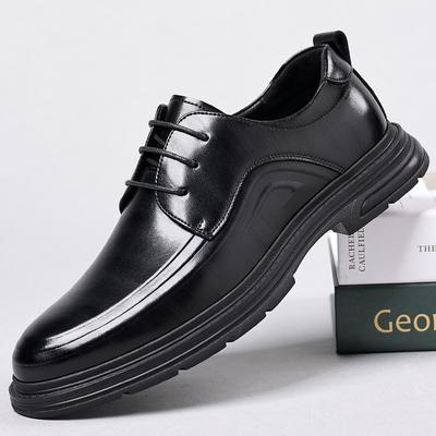 Casual Dress Shoes Men's Leather Shoes Men's 2025 Spring New Business British Style Groom Wedding Shoes