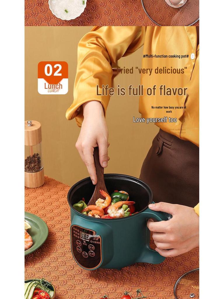 Mini Cocina Eléctrica Multifuncional Antiadherente para Residencias Estudiantiles y Hogares