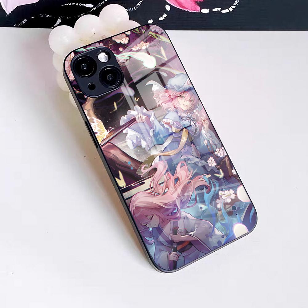 Game Touhou Project Phone Case For IPhone 17 Pro Max 16 15 14 Pro Max 13 11 X Xs Xr 8 7Plus Glass Cover