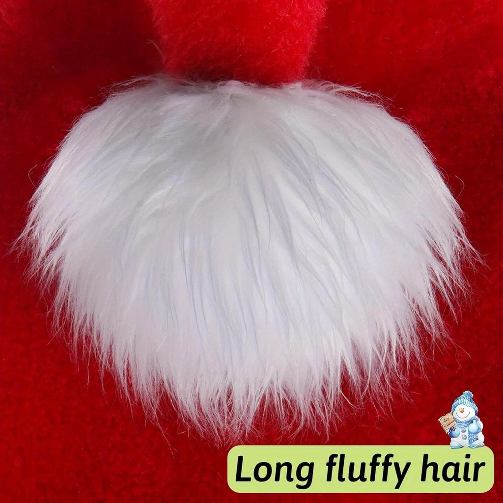 1pcs,Christmas Hat,Santa Claus Hat,Red Velvet,Thickened Christmas Hat,Suitable for New Year's Holiday Party,Christmas Decoration,Red