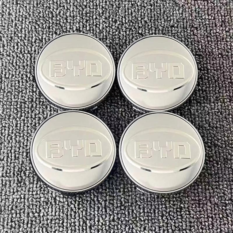 4pcs 55/58/68mm Car Wheel Center Hub Cap Badge Emblem Decal Wheel Sticker For BYD Atto 3 Yuan Plus Song Plus Seal Dolphin Seali