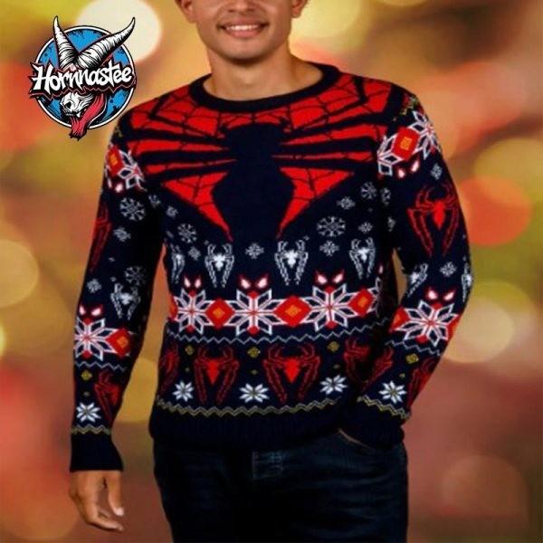 Spider Man Tis The Season To Be Spidey Marvel Ugly Sweater All Sizes Unisex T-Shirt XXL