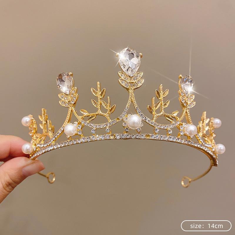 Birthday Rhinestone Crown Headband Princess Tiara Bride Wedding Crown Adult Headband Diamond Children