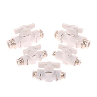 Buc 4Mm 6Mm 8Mm 10Mm 12Mm Black Pneumatic Push In Quick Joint Connector Hand Valve To Turn Switch Manual Ball Current Limiting