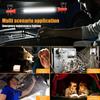 High Lumen Rechargeable LED Work Light for Car Emergency Repair, Powerful Magnetic Flashlight with Hooks and Magnetic Base