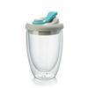 Leak-Proof Transparent Tumbler Cold/Heat Resistant Portable Water Cup Cute Glass Cup with Lid  Tea