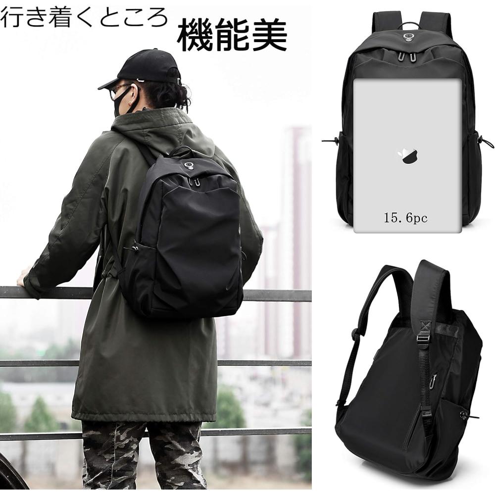 Rake Casual Backpack Large Capacity Lightweight Waterproof Durable Town Backpack