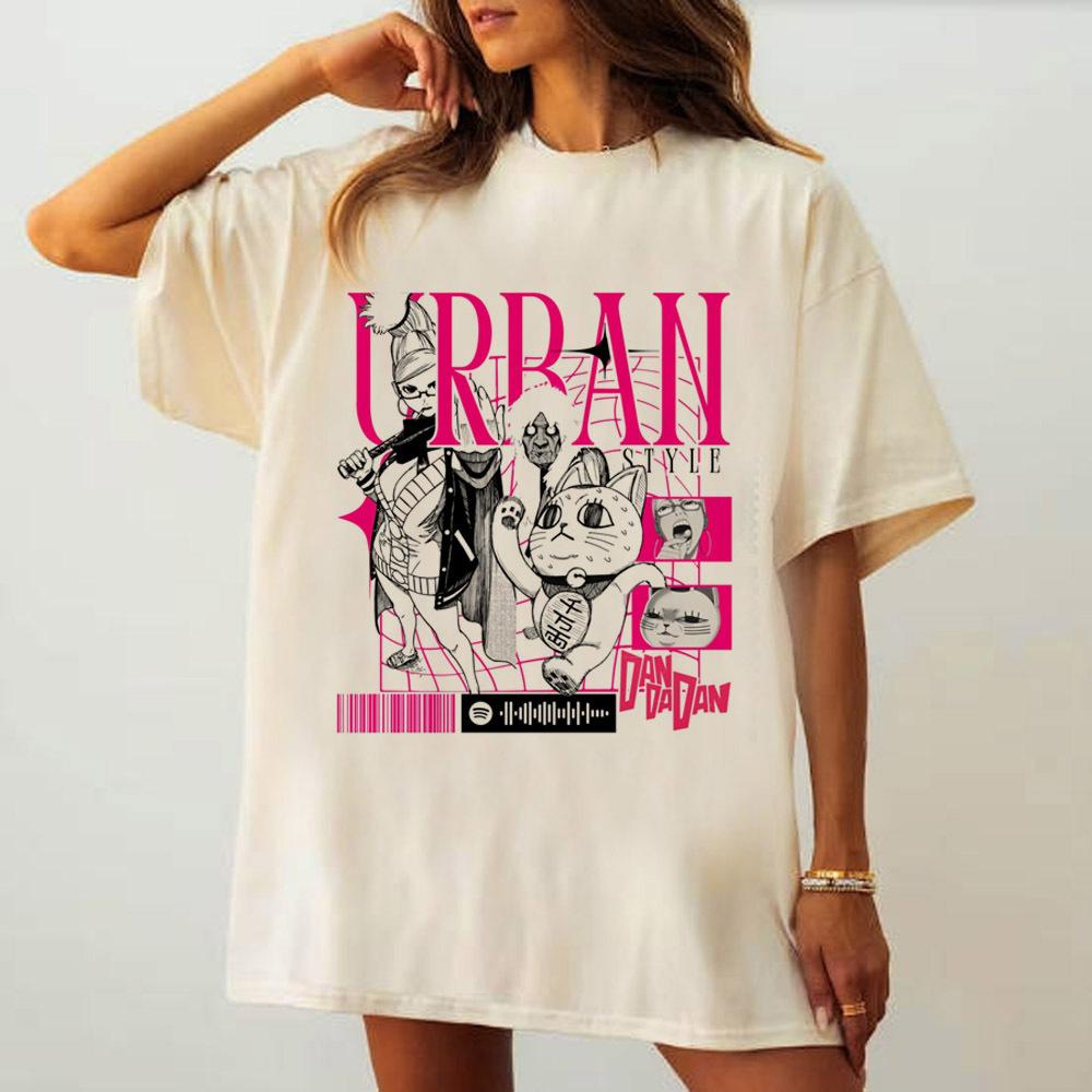 Dandadan tshirt girl Graphic streetwear harajuku Women anime tshirt 2000s harajuku Women Vintage aesthetic anime S