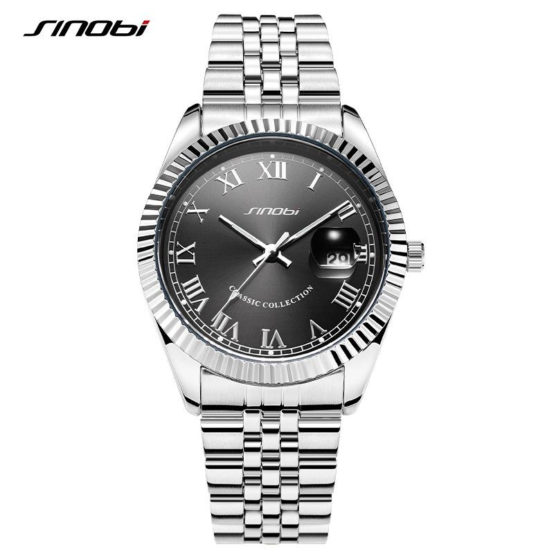

Men S Watch Business Steel Belt Waterproof Men S Watch Quartz Watch Watch 9862