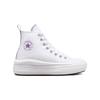 Converse Zapatillas Chuck Taylor All Star Move Platform GS Blanco Púrpura Pixel Niños A03667C