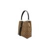 Coach Town 26 Classic Presbyopia Canvas with Leather Bucket Bag Hand-held Shoulder Crossbody Bag Medium Women's Brown