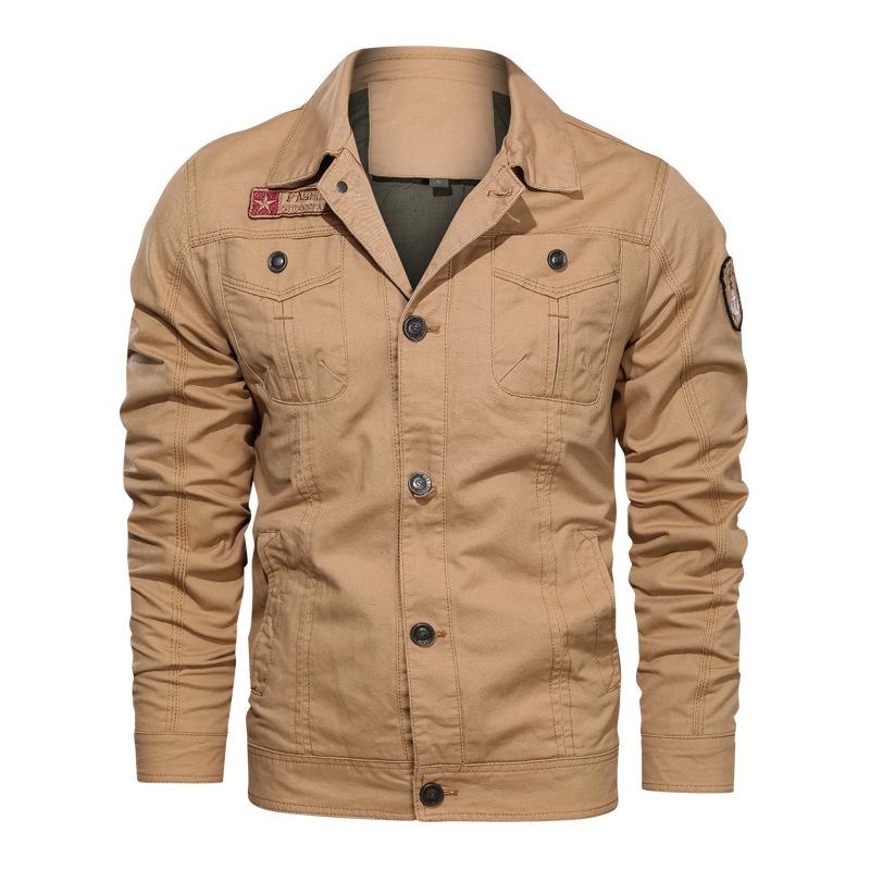 Jacket Men's New Fashion Popular Casual Military Work Jacket Large Size Jacket Men