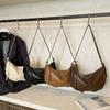 Minimalist Tote Bag Women Soft PU Leather Shoulder Crossbody With Zip Inner Pockets
