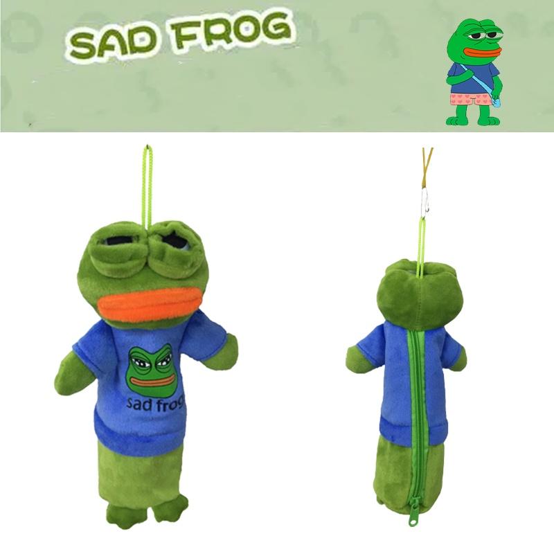 Pepe The Frog Plush Pencil Case Pendant Soft Stuffed Doll Kid Gifts