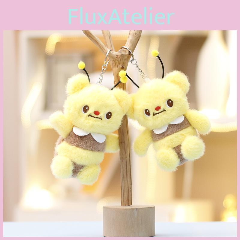 Bear Plush Butter Keychain Toy Stuffed Doll Pendant Cute Decoration Kids Gift