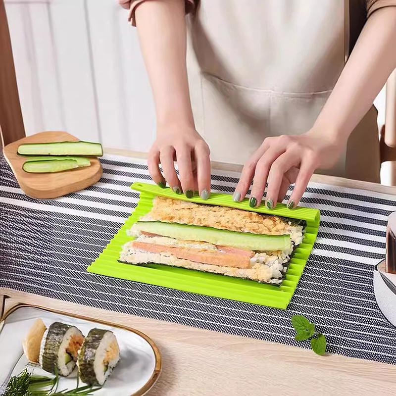 Imitation Bambus Sushi Rollmatte Lebensmittelqualität Silikon Sushi Rollmatte Antihaft Sushi Roller Langlebig Wiederverwendbar Sushirollen