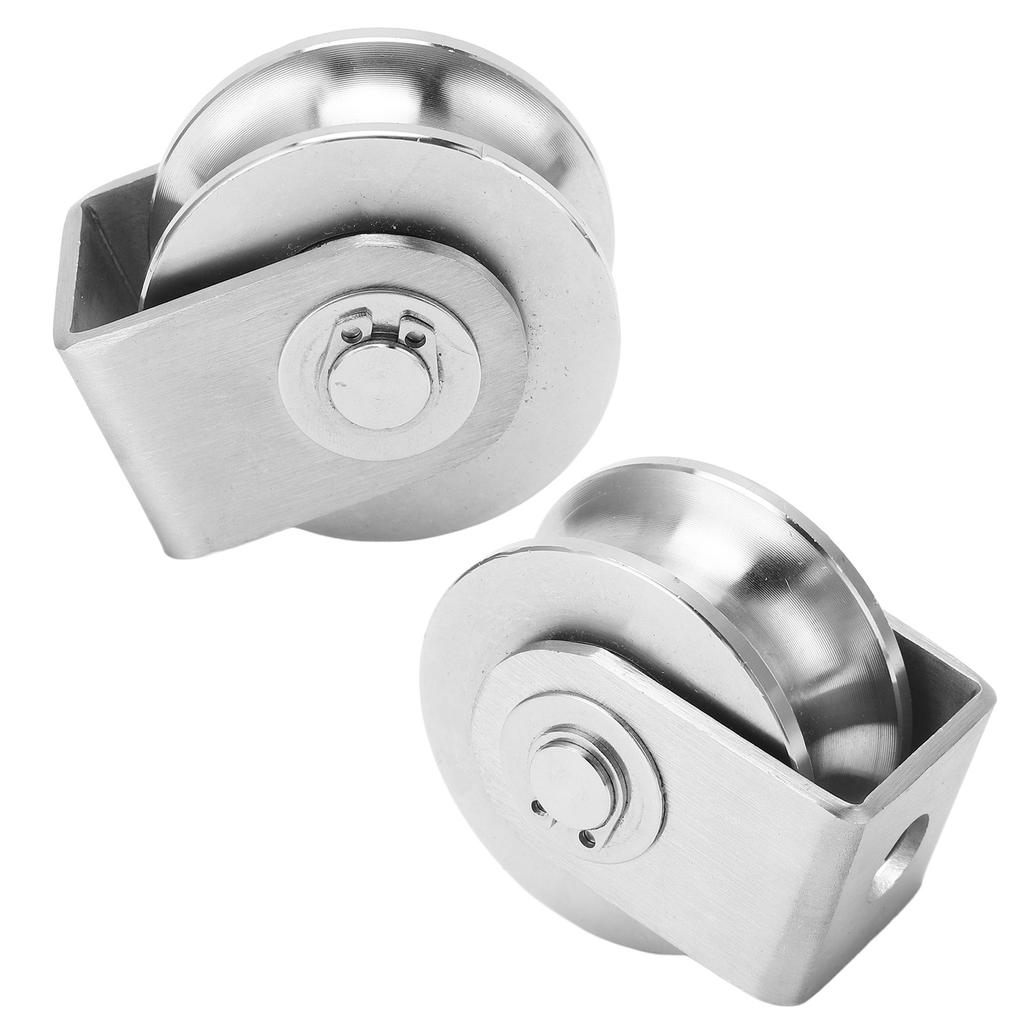 U-Nut-Rad Edelstahlspurrolle für Schiebetor Industriewagen 48 mm Durchmesser