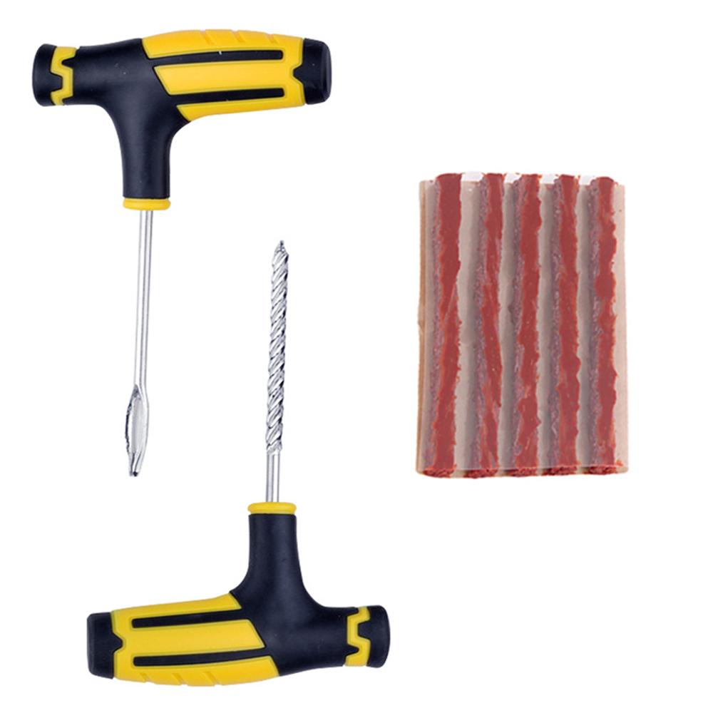 Car Tire Repair Kit Auto Bike Tubeless Tire Puncture Kit Motorcycle Tire Repair Tool Kit Rubber Tyre Puncture Studding Plug Set