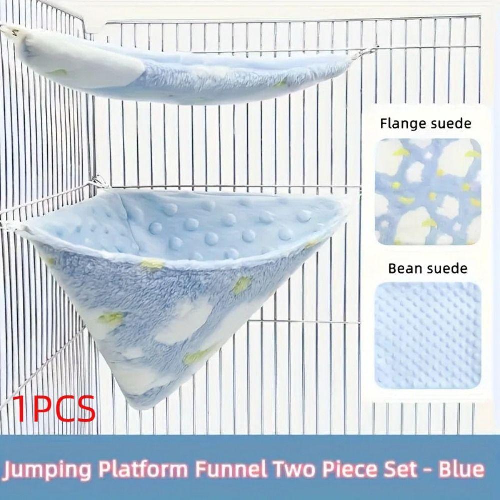 New Hanging Small Pet Cage Breathable Flannel Velvet Pet Hammock Warm Hamster Cage for Sugar Glider Parrot Hamster
