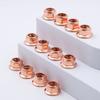 12Pcs High Quality Manifold Flashed Exhaust High Temperature Nuts 8mm Nuts Copper M8 Nut