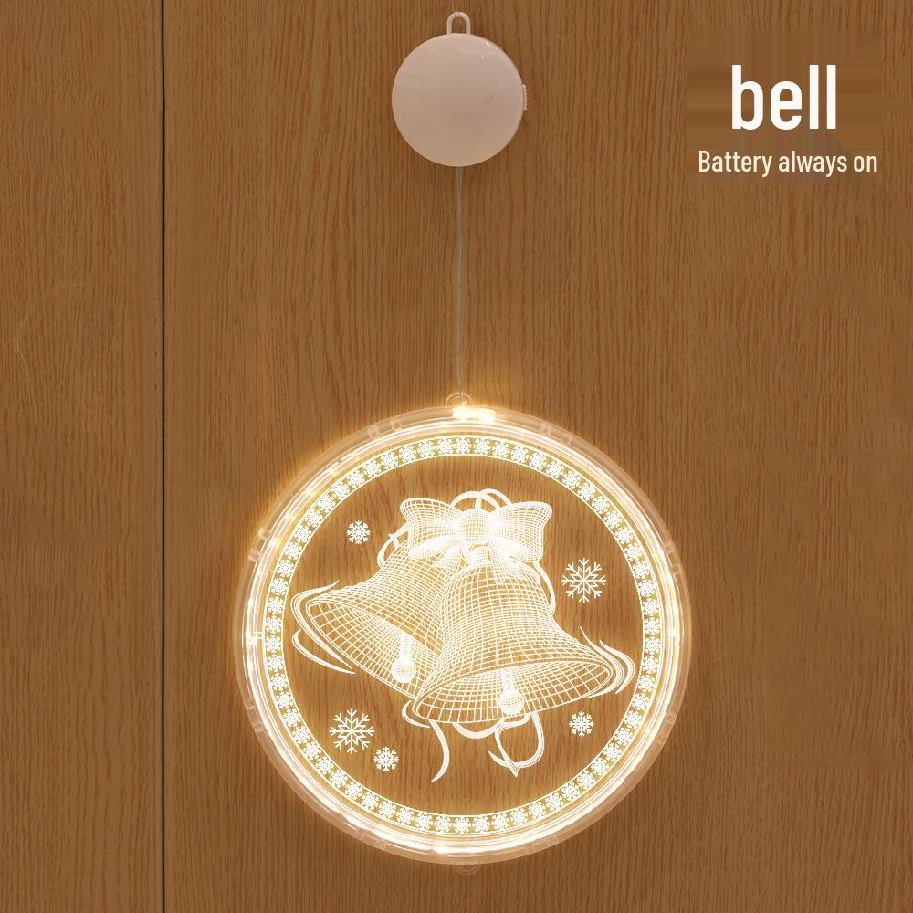 LED Neon Christmas Decoration Lights with 3D Letter Suction Cup, Acrylic Pendant, and Room Atmosphere Colored String Lights