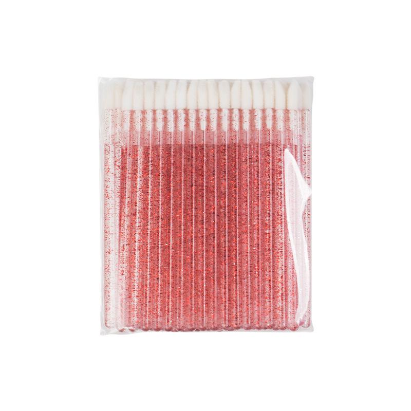 Disposable Crystal Rod Lip Gloss Brush - 7 Colors, Portable Beauty Tool for Lipstick Application.