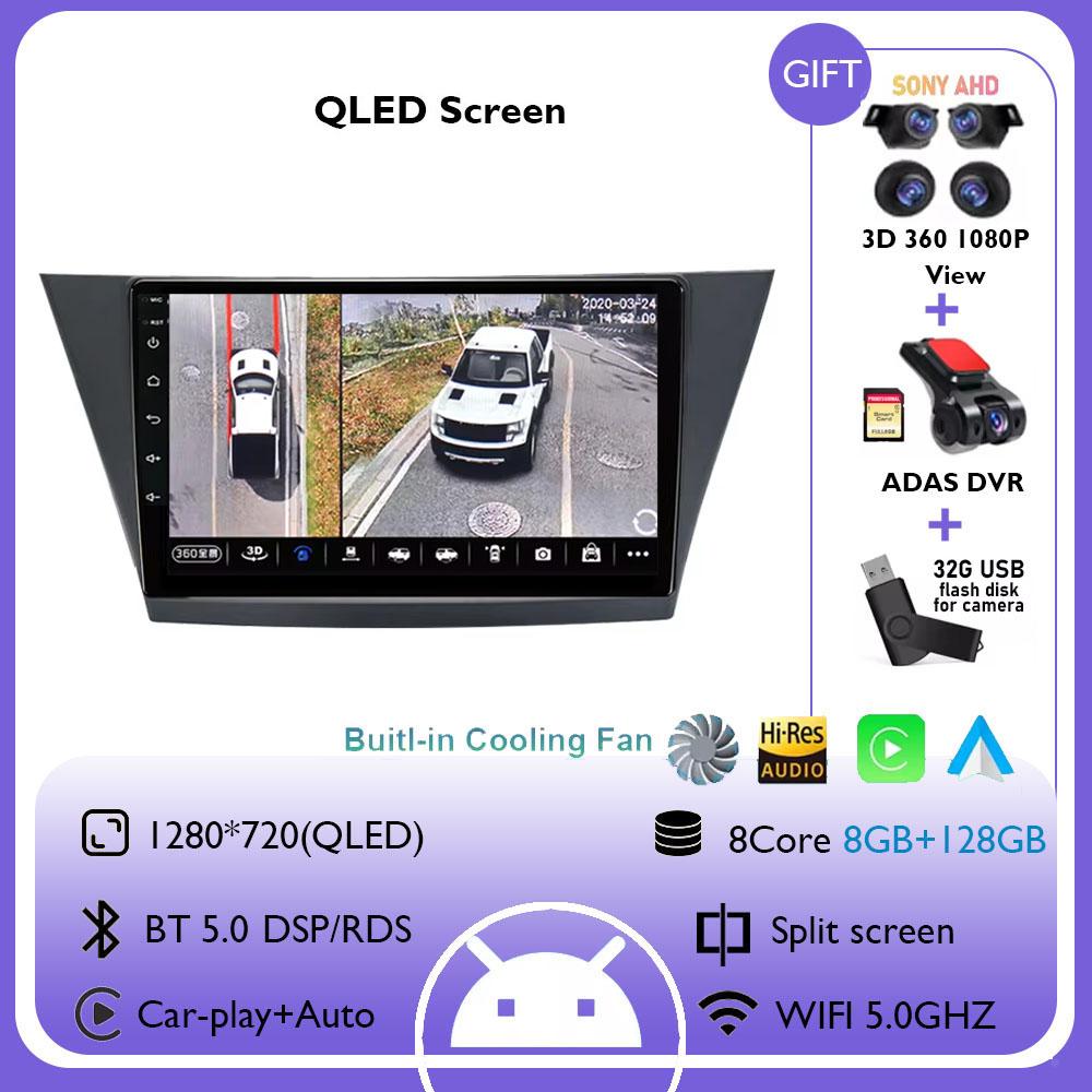 Radio auto Android 14 Pentru Toyota Prius Plus V Alpha 2012 - 2017 LHD Player Multimedia Navigație GPS DSP Carplay Auto Stereo