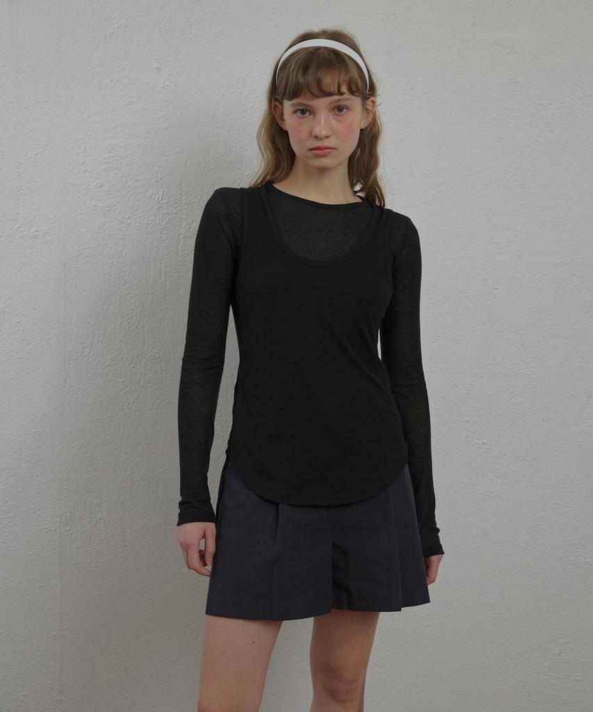SSEMI Light Slim T-Shirt - Black